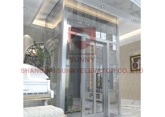 SUS304 elevación de cristal panorámica concreta del elevador de la casa del eje 0.2m/S
