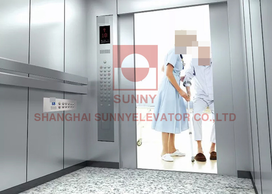 elevador del hospital 4.0m/s para la cama médica paciente 2000kg del ensanchador