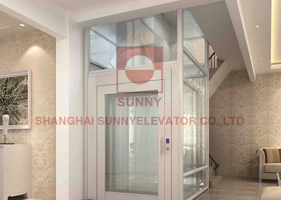 320 - 400 kg VVVF Tecnología de accionamiento ascensores domésticos ventilados con red de protección