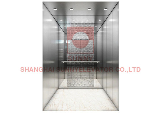 CHINA Elevador de pasajeros de acero inoxidable 304 con sistema de control VVVF y capacidad de carga de 1600 kg proveedor