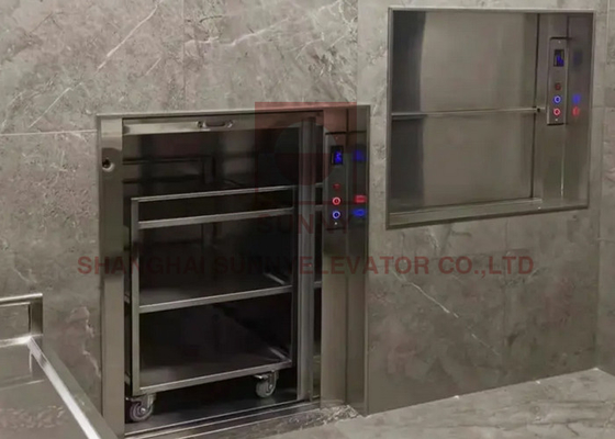 0.4m/S Elevador de Dumbwaiter de alimentos de cocina con tecnología de modulación de frecuencia VVVF