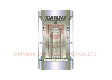 cabina de cristal llena del elevador de la forma del cuadrado 2000kg de la elevación panorámica de la observación