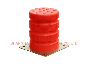 Talla 14 SOLEADA roja del almacenador intermediario de la PU de los componentes de la seguridad de los recambios del elevador - 16 milímetros