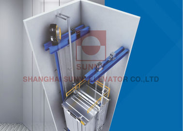 Instalación eficiente de la máquina de Roomless de carga del elevador de la carga del elevador sin engranaje de la elevación