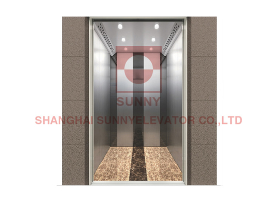 SUS304 puerta de abertura de centro de los elevadores caseros de la elevación del pasajero de SR. MRL 8
