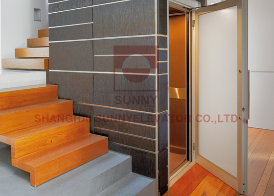 Correa de acero pequeño Pit Luxury Villa Elevator Custom con la aleación de aluminio