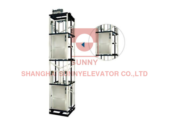 2 Panels Kitchen Dumbwaiter Elevator Lift With Up Sliding Door