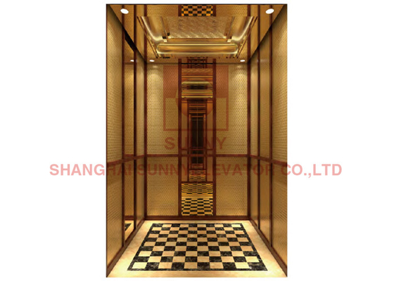 1.75m/S VVVF Machine Room Less Elevator Building Passenger Lift