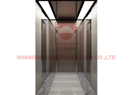 1000 kg Sala de máquinas del ascensor de pasajeros hidráulico menos VVVF Sistema de control del ascensor