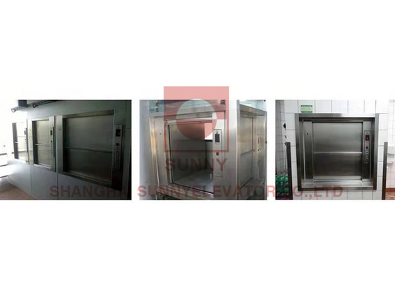 100 ~ 500kgs Restaurante Cocina Comida Dumbwaiter Elevador Feight Elevador Elevador Para Hotel