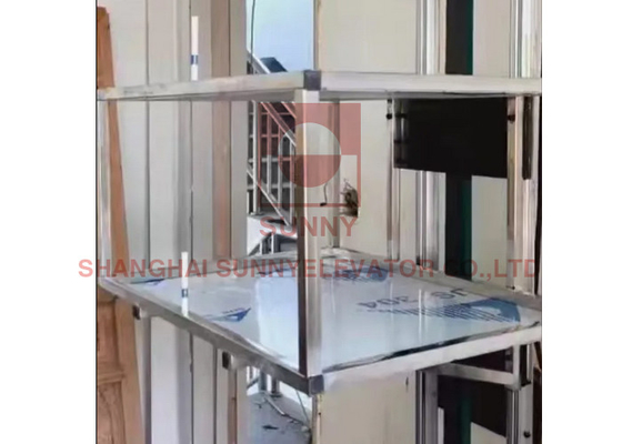 Restaurante cocina Mini Food Elevator 100kg Dumbwaiter Elevador de elevación de acero inoxidable 304 moderno