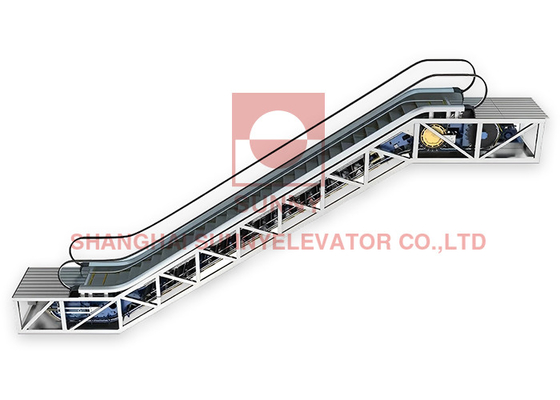 30° / 35° Escalera mecánica comercial adopta lujoso carril de aluminio