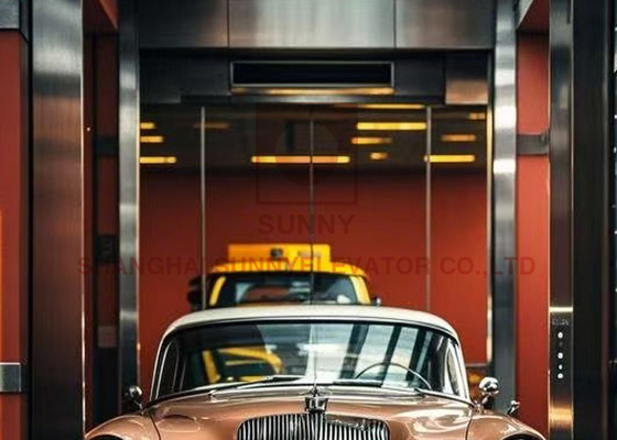 Elevador de automóviles personalizable para edificios residenciales con carga de 1000 kg y velocidad de 0.5M / S