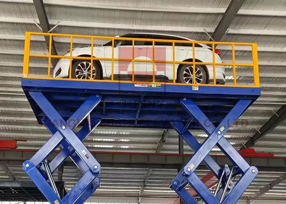 Carga de elevación de automóviles de tijeras de 110V-460V 3000 ~ 7000 kg con accionamiento hidráulico