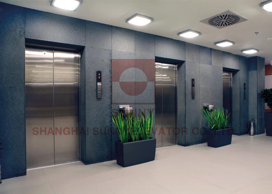 Puerta de cabina de ascensor de apertura central de 2 paneles - Diseño deslizante suave y silencioso