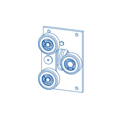 Zapatos Guía Rodillo Mochila Ascensor Con Material PU Repuestos Ascensor