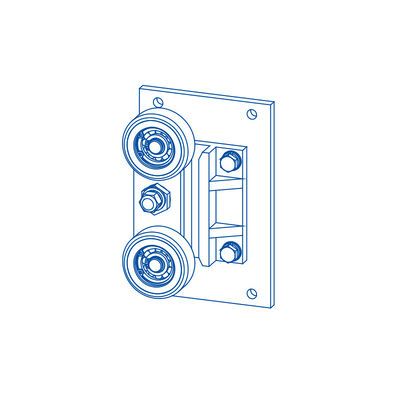 Zapatos Guía Rodillo Mochila Ascensor Con Material PU Repuestos Ascensor