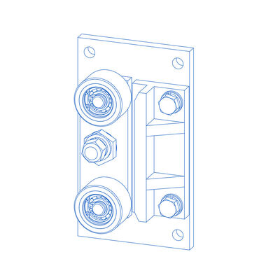 Zapatos Guía Rodillo Mochila Ascensor Con Material PU Repuestos Ascensor