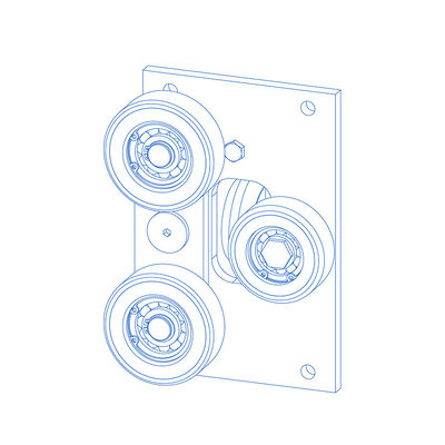 Zapatos Guía Rodillo Mochila Ascensor Con Material PU Repuestos Ascensor