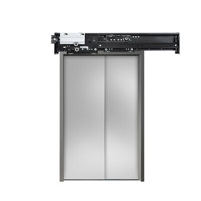 ≤ DC110V Tensión 2 hojas de apertura lateral tipo a prueba de fuego dispositivo de puerta de aterrizaje para ascensor proveedor