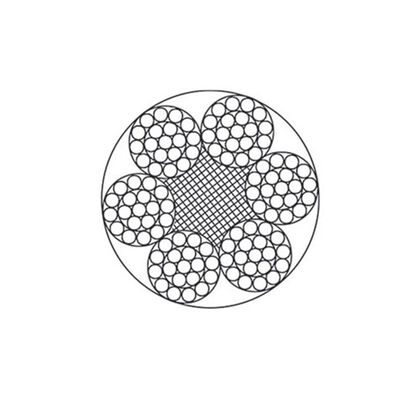 Cable de acero no galvanizado 6x19+IWR, 1570-1870MPa, 3-46mm, para elevación y arrastre, alta carga de rotura proveedor
