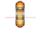 Elevaciones de cristal panorámicas del semicírculo 1000kg VVVF del piso del PVC con la puerta de apertura de centro