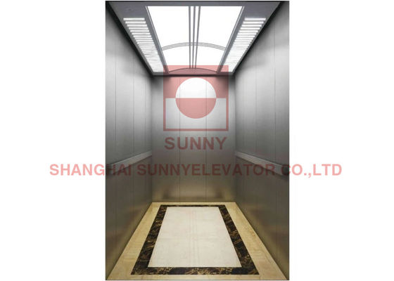 Elevador inteligente para hospitales con accionamiento síncrono de imán permanente, carga de 1600 kg y bajo nivel de ruido proveedor