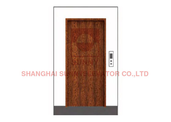 Sistema de control VVVF ascensores de pasajeros con placa de acero decorativo de grano de madera