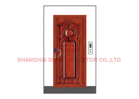 Sistema de control VVVF ascensores de pasajeros con placa de acero decorativo de grano de madera