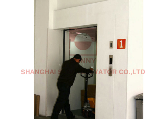 Máquina Roomless de la elevación del cargo de Warehouse del contrapeso del sistema de control de elevador de VVVF MRL