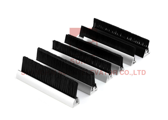 800 mm de alta tenacidad Travelator Escalator Cepilla de limpieza de fila doble