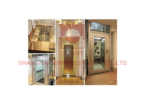 Máquina de poco ruido constructiva Roomless del chalet de la elevación casera del elevador