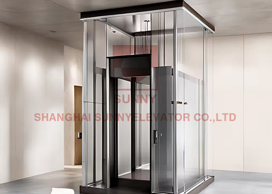 2-4 pisos 300KG ascensor para el hogar de lujo observación ascensor residencial